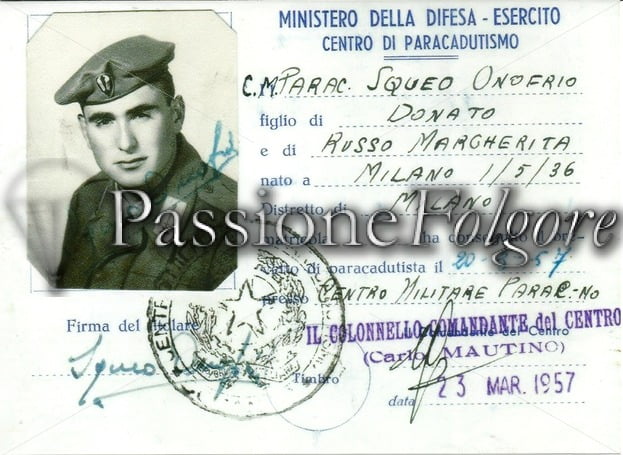 ONOFRIO SQUEO - Passione Folgore