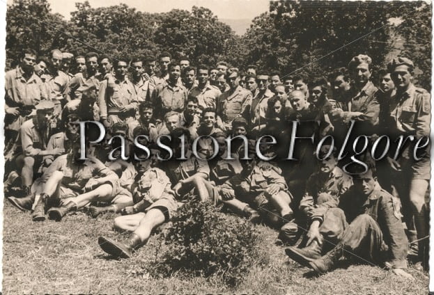 Campo alla Garfagnana con Cap. R. Podestà, Mar.llo Pasculli, Ten G. Italia - Passione Folgore